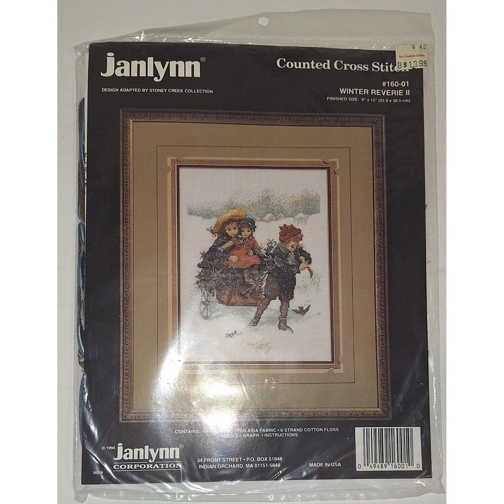 janlynn counted cross stitch kit‎ Winter Reverie II #160-01